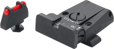 LPA sikte svart + korn fiber för Walther PDP/Glock